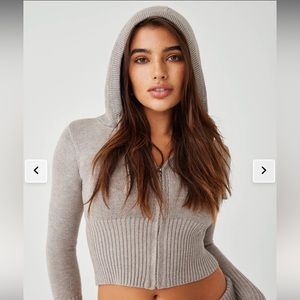 Frankies bikinis viral Aimee cloud knit hoodie
